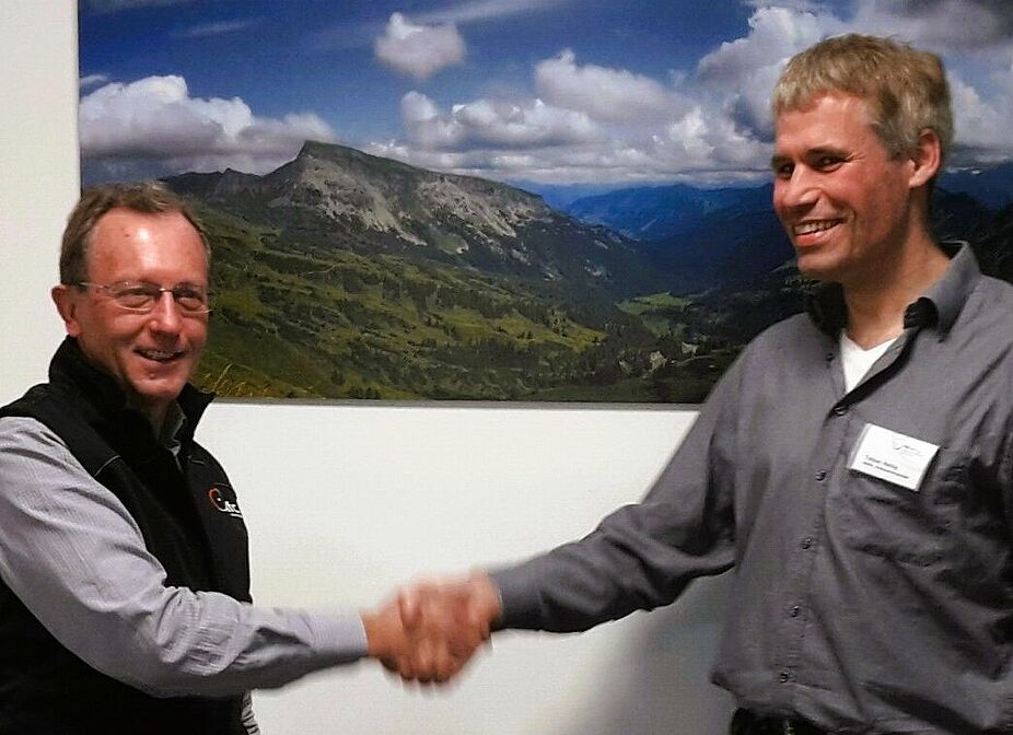 Herbert Müller und sein Nachfolger Tobias Heilig
