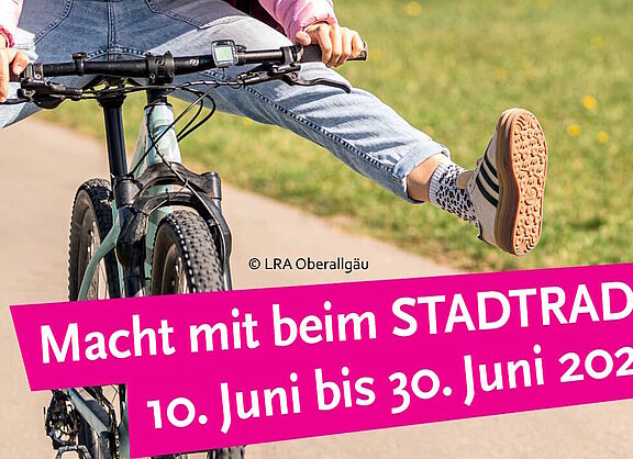 Macht mit beim STADTRADELN! 10. bis 30. Juni 2026