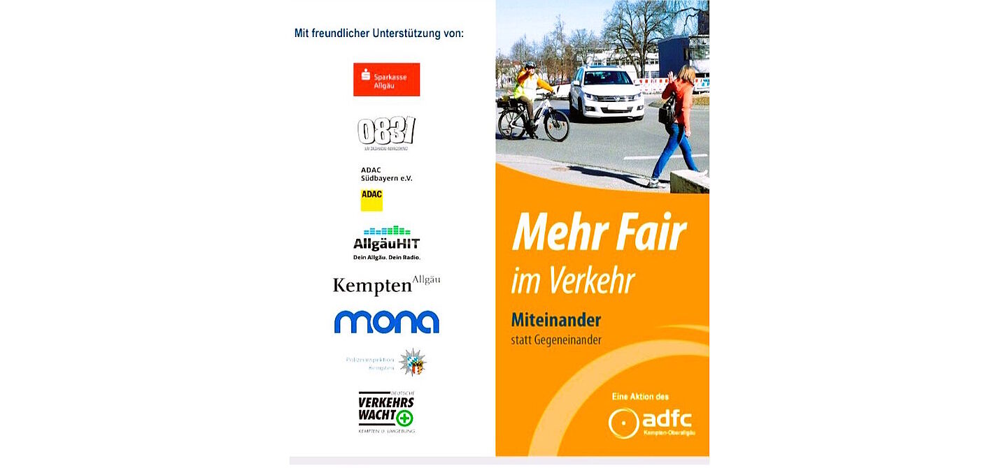 Flyer „Mehr Fair im Verkehr“ Flyer „Mehr Fair im Verkehr“